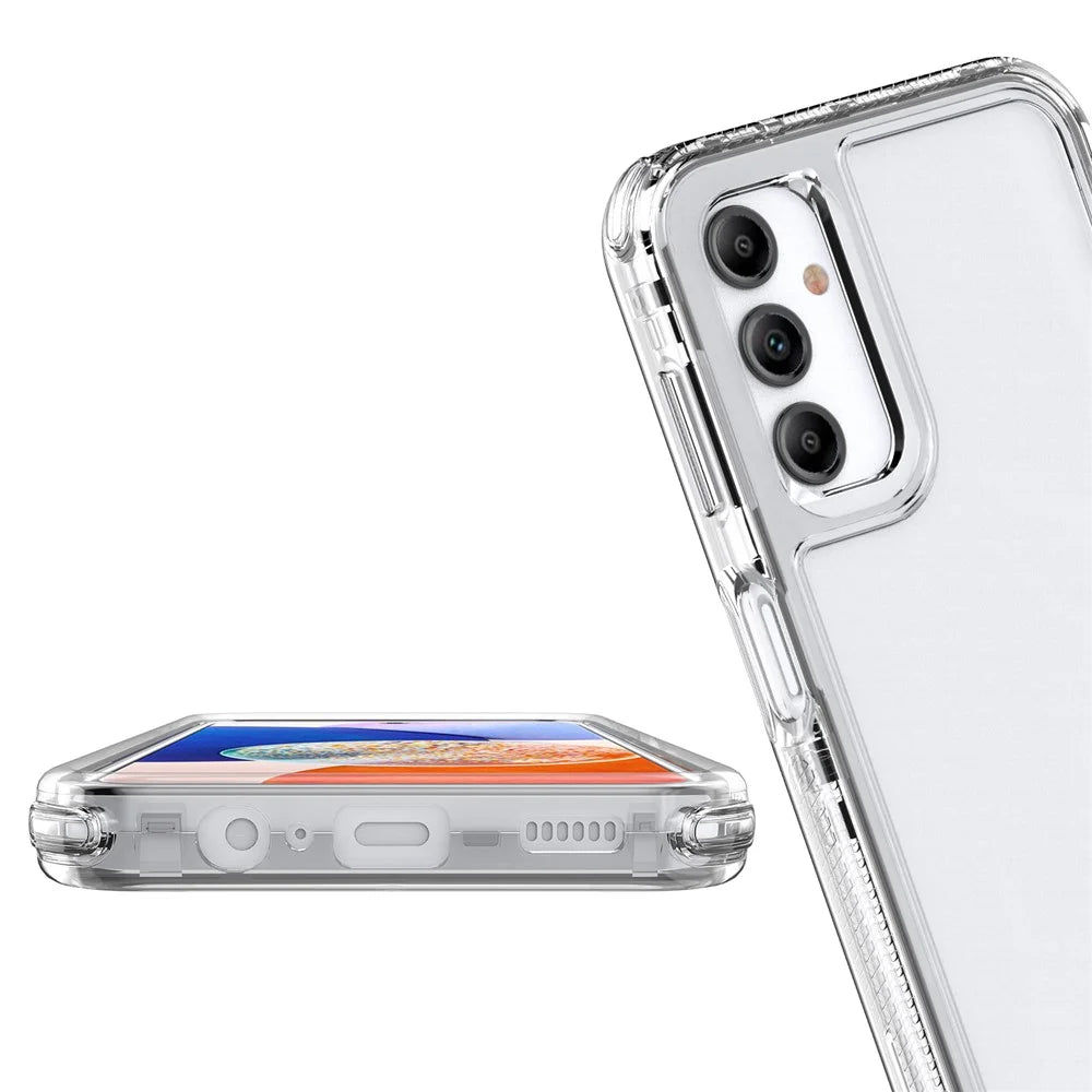 For Samsung Galaxy A14 5G / 4G Clear Phone Case Acrylic+TPU 3-in-1 Design - 5