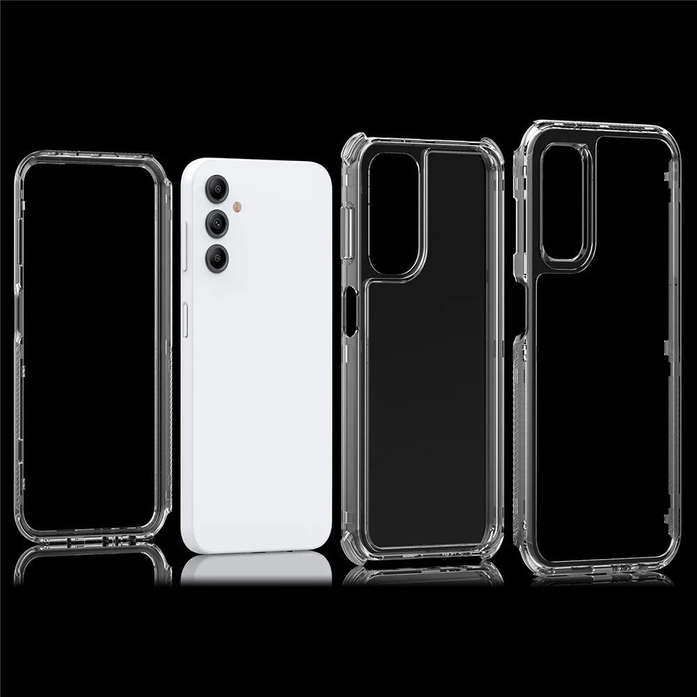 For Samsung Galaxy A14 5G / 4G Clear Phone Case Acrylic+TPU 3-in-1 Design - 6