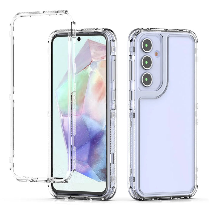 For Samsung Galaxy A55 5G Case Acrylic+TPU Phone Cover HD Transparent - 2