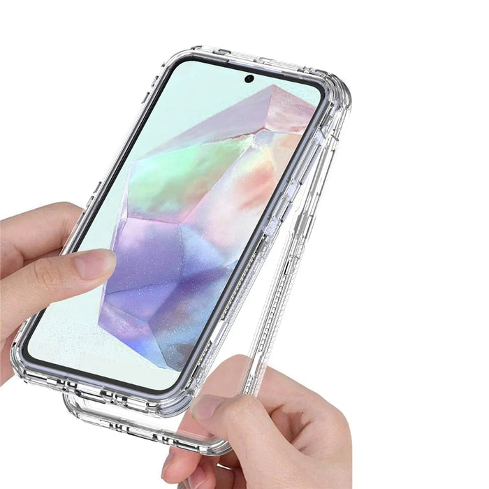 For Samsung Galaxy A55 5G Case Acrylic+TPU Phone Cover HD Transparent - 3