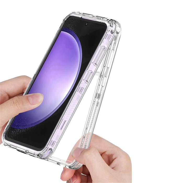 For Samsung Galaxy S23 FE Case Clear Acrylic+TPU Anti-scratch Phone Cover - 3