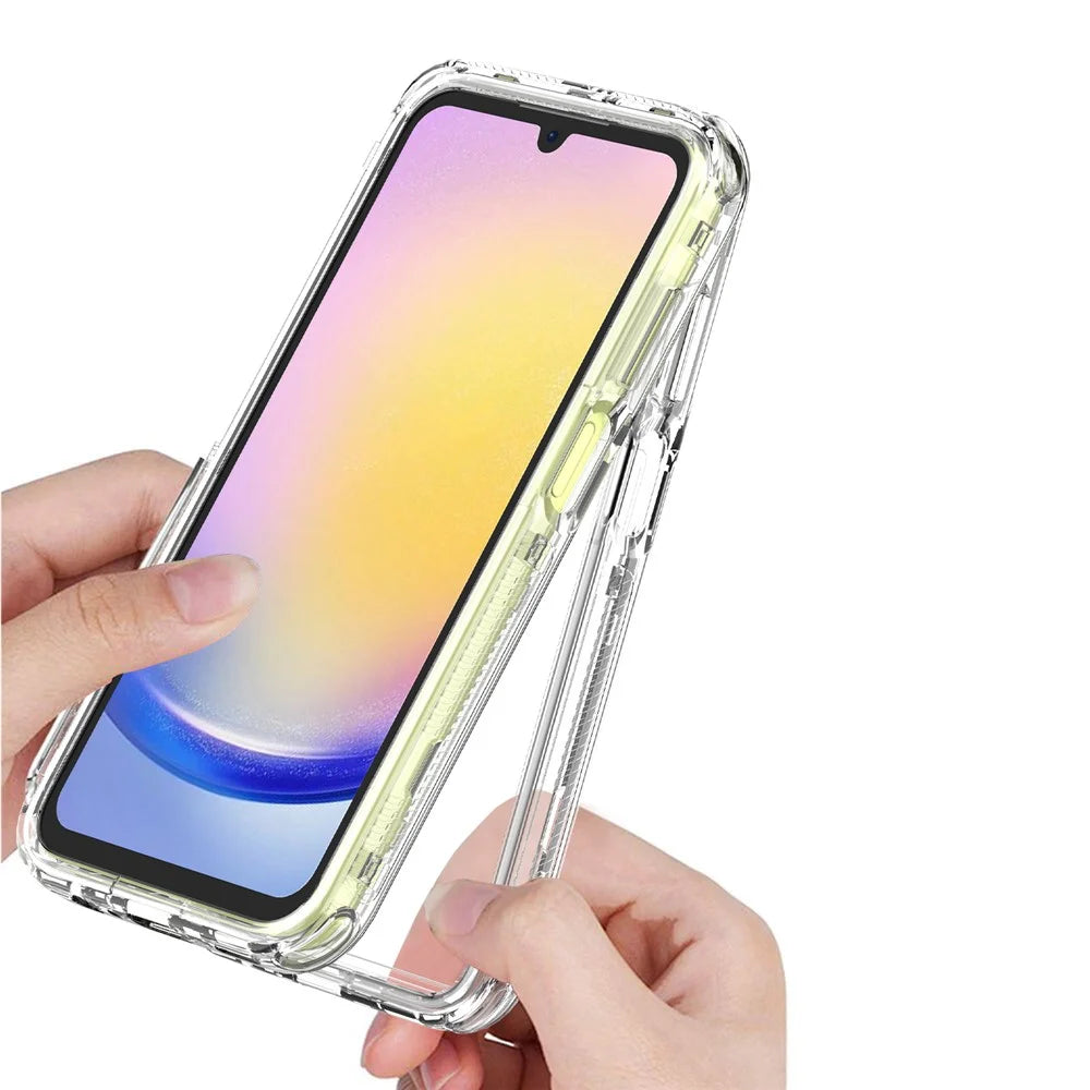 For Samsung Galaxy A25 5G (Global) (161.0 x 76.5 x 8.3mm) Clear Case Acrylic+TPU Cover - 3