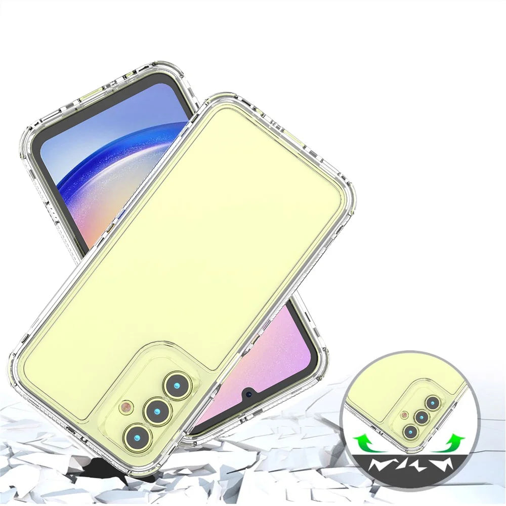 For Samsung Galaxy A25 5G (Global) (161.0 x 76.5 x 8.3mm) Clear Case Acrylic+TPU Cover - 4