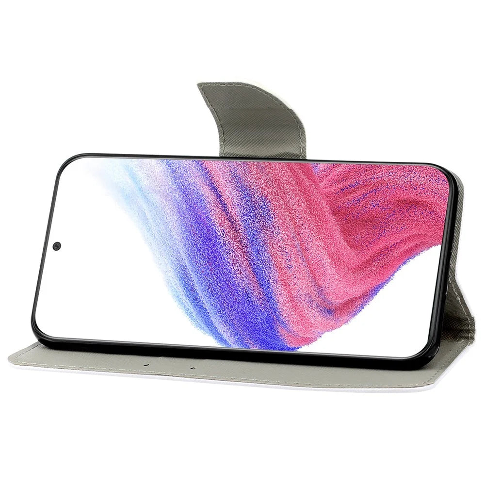 For Samsung Galaxy A13 4G / 5G / A04s 4G (164.7mm) Phone Case Pattern Printing PU Leather Wallet Cover with Stand - Retro Totem - 3