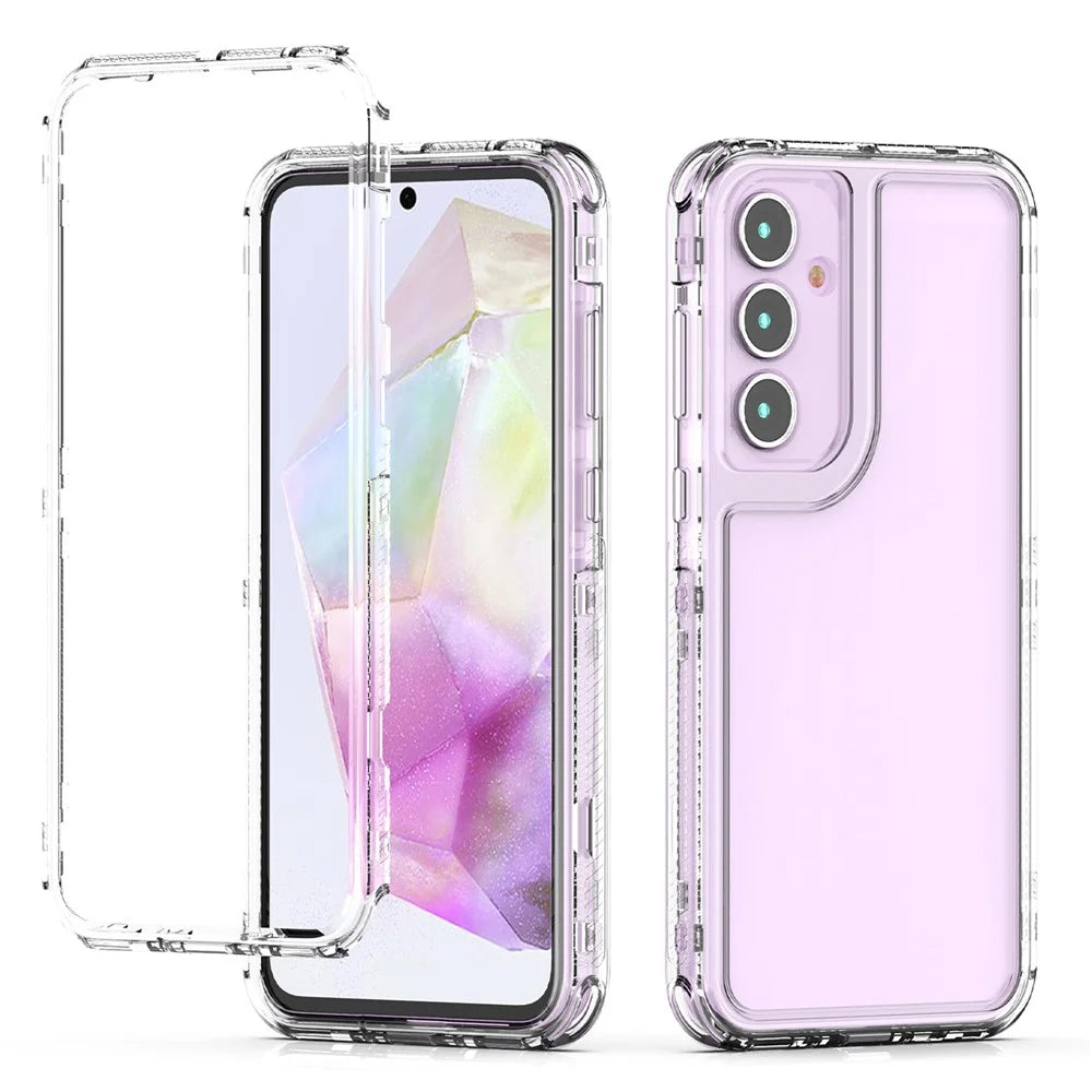 For Samsung Galaxy A35 5G Case Acrylic+TPU Crystal Clear Phone Cover - 2