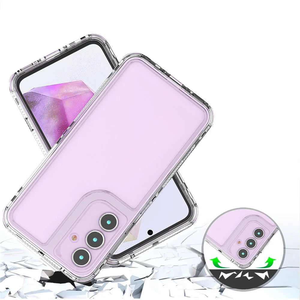 For Samsung Galaxy A35 5G Case Acrylic+TPU Crystal Clear Phone Cover - 4