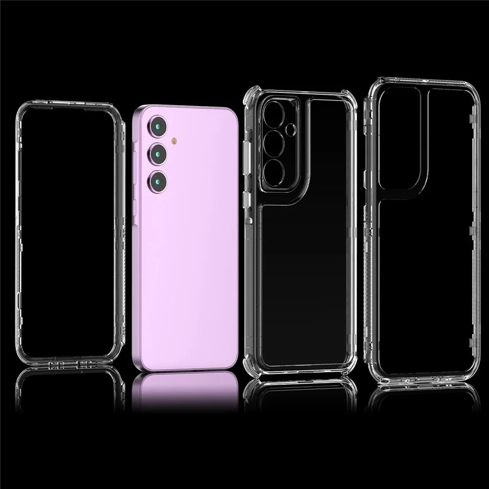 For Samsung Galaxy A35 5G Case Acrylic+TPU Crystal Clear Phone Cover - 6