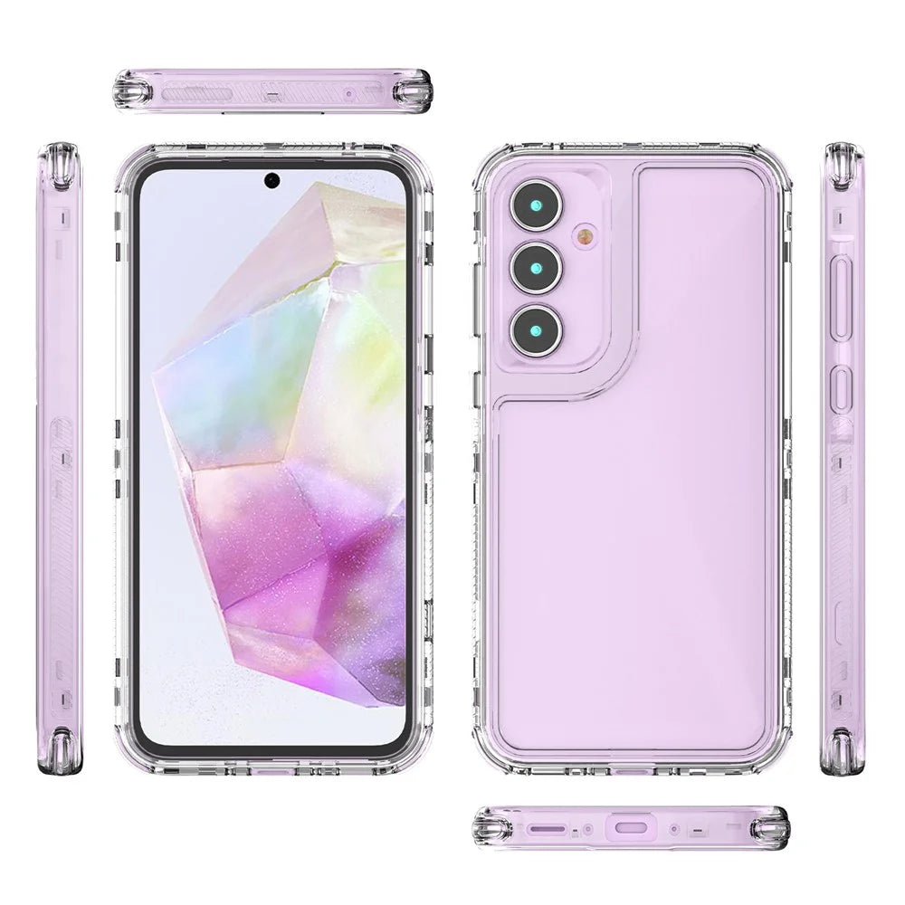 For Samsung Galaxy A35 5G Case Acrylic+TPU Crystal Clear Phone Cover - 7