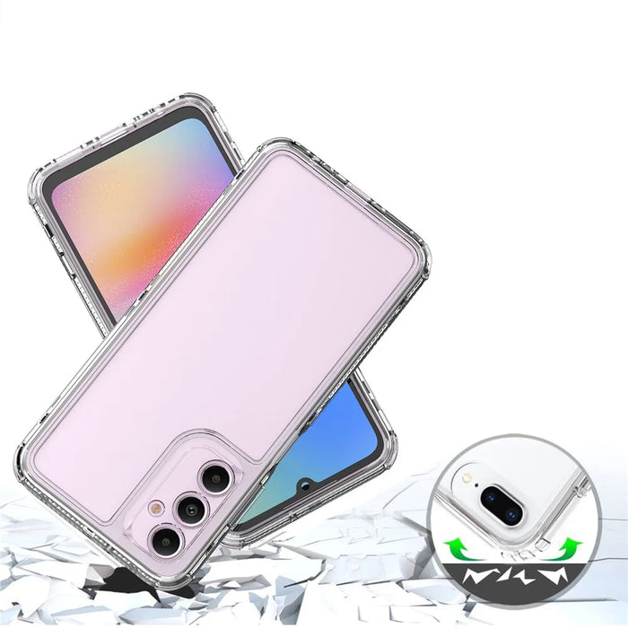 For Samsung Galaxy A05s 4G Clear Case Acrylic+TPU Phone Cover 3-in-1 - 4