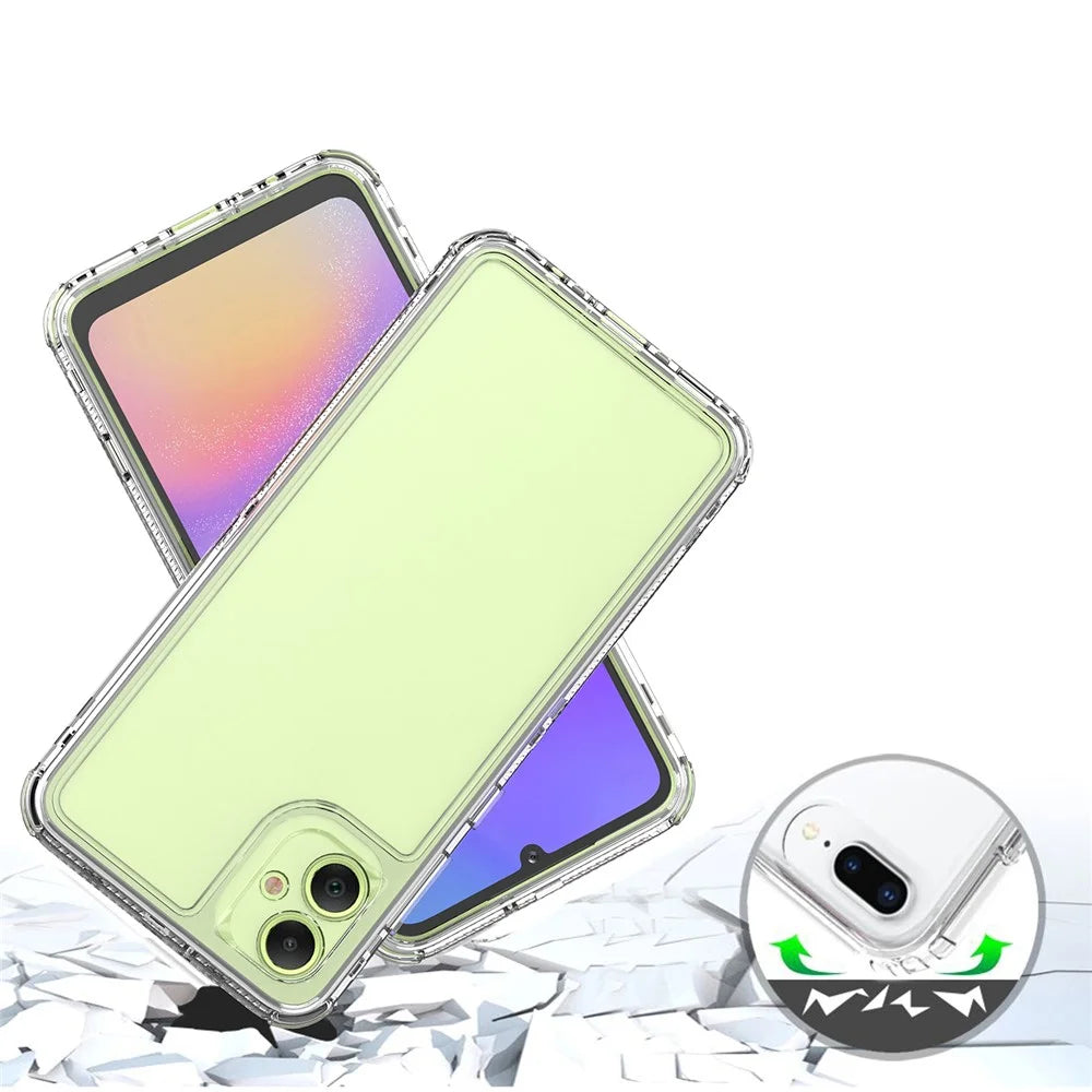 For Samsung Galaxy A05 4G Case Acrylic+TPU 3-in-1 Clear Phone Cover - 4