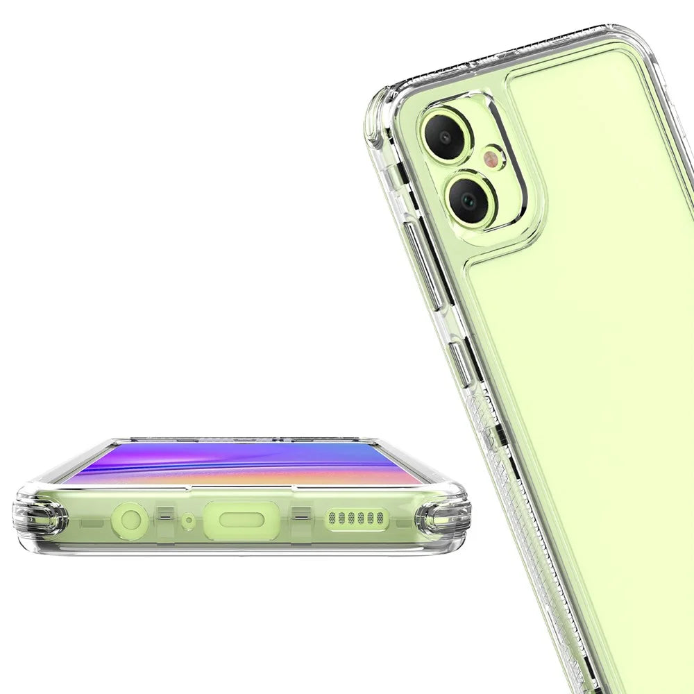 For Samsung Galaxy A05 4G Case Acrylic+TPU 3-in-1 Clear Phone Cover - 5