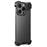 For iPhone 14 Pro Max Bumper Case Metal Frameless Aromatherapy Phone Cover No Back - Black - 1