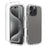 For iPhone 16 Pro Max Clear Case Shockproof TPU+PC Hybrid Phone Cover - 1