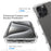 For iPhone 16 Pro Max Clear Case Shockproof TPU+PC Hybrid Phone Cover - 3