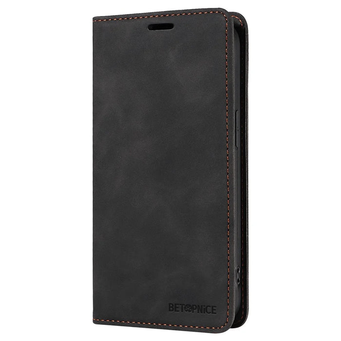 BETOPNICE 003 For Sony Xperia 5 VI Case Leather Flip Phone Cover RFID Blocking - Black - 7