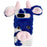 For Google Pixel 9 / 9 Pro Fluffy Cows Ear Cover Shockproof TPU Phone Case - Blue - 1
