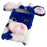 For Google Pixel 9 / 9 Pro Fluffy Cows Ear Cover Shockproof TPU Phone Case - Blue - 3
