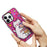 JAUCASE For iPhone 15 Pro Max Compatible with MagSafe Phone Case Cartoon Cat PC+TPU Cover - Pink - 4