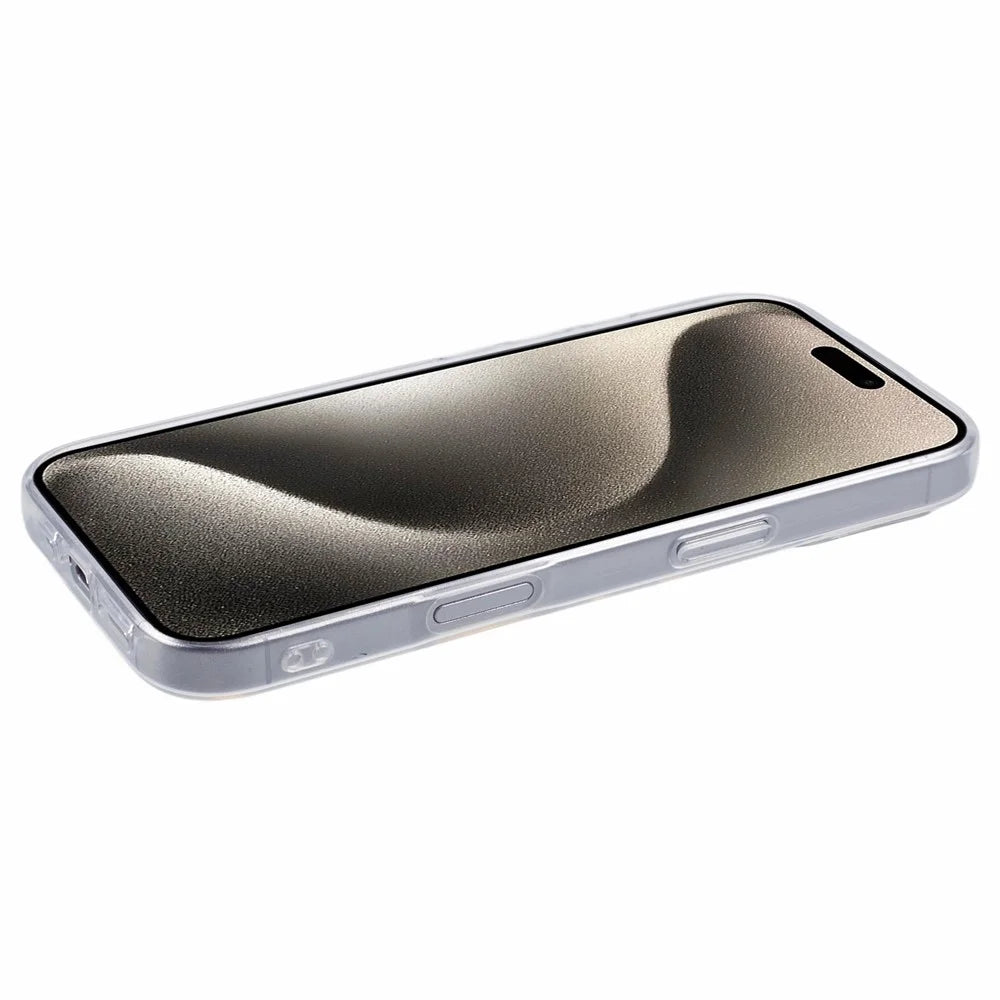 For iPhone 16 Pro Max Case Anti-Fingerprint High Transparency TPU Phone Cover - 5