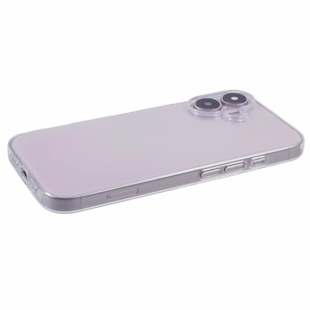 For iPhone 16 Plus Case High Transparency Anti-Fingerprint TPU Phone Cover - 4