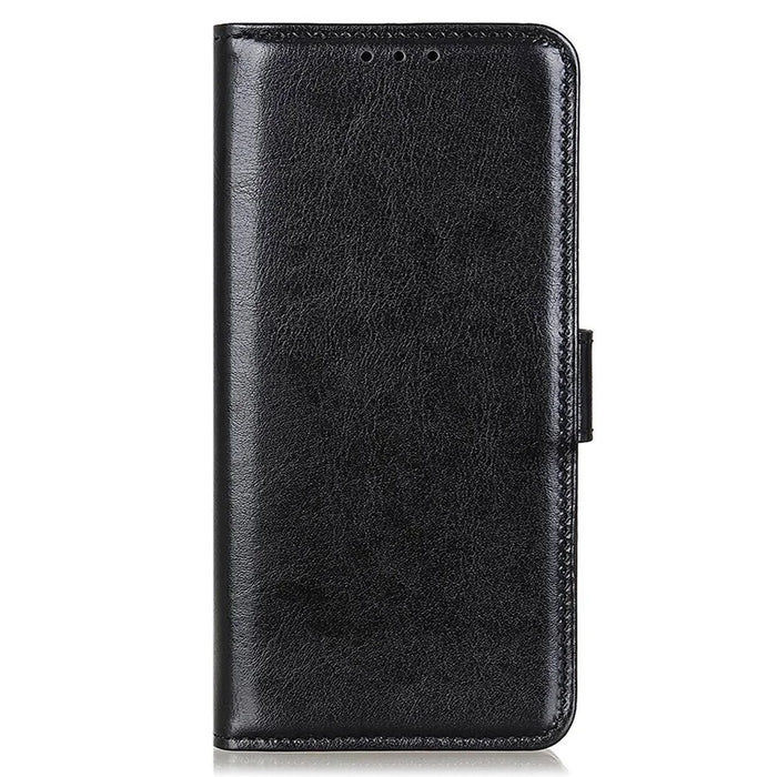 For Sony Xperia 5 IV 5G Flip Phone Case Crazy Horse Texture Wallet Stand Leather Phone Shell - Black - 6