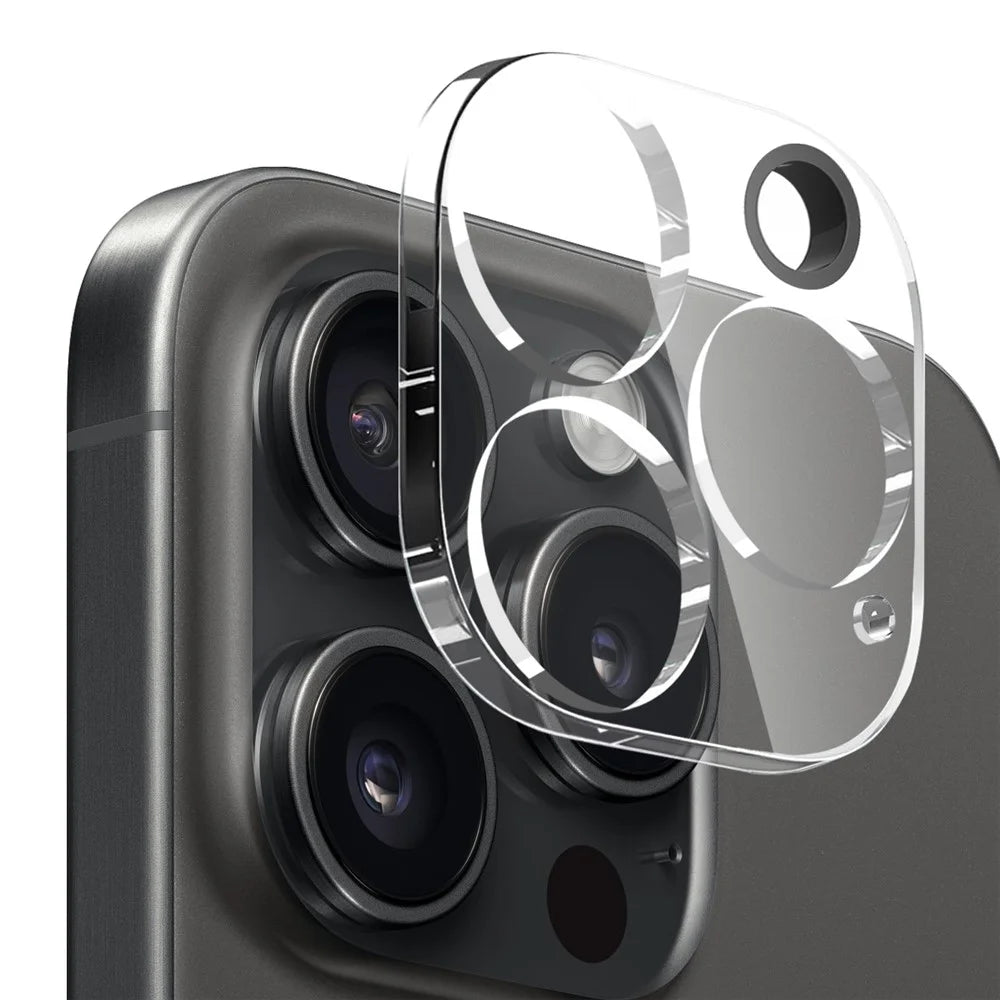 NORTHJO for iPhone 16 Pro Max TPU Clear Phone Case with Tempered Glass Screen Protector and Lens Film - 4