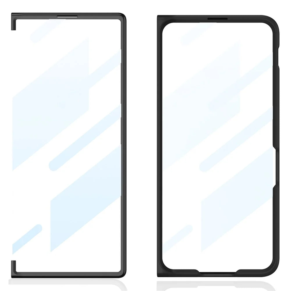 GKK For Samsung Galaxy Z Fold6 5G Case Super Slim PC Phone Cover with Screen Protector - Silver - 4