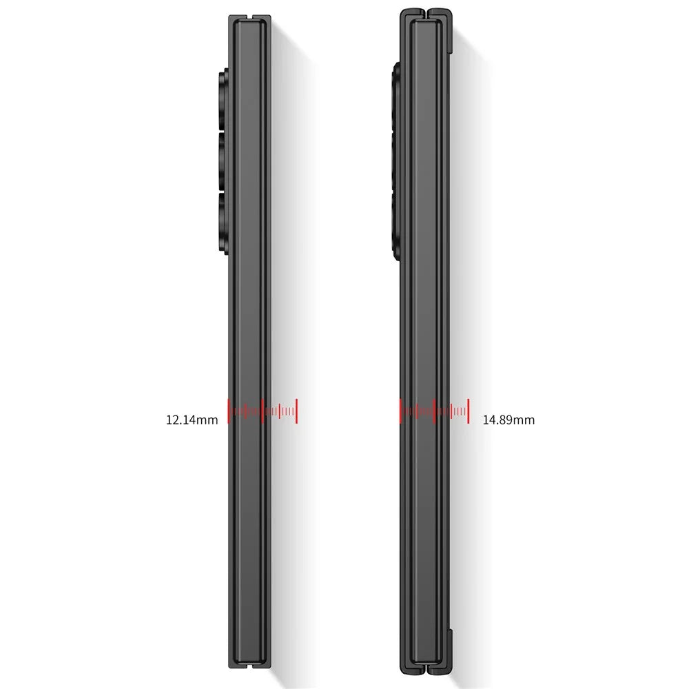 GKK For Samsung Galaxy Z Fold6 5G Case Super Slim PC Phone Cover with Screen Protector - Silver - 5