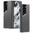 GKK For Samsung Galaxy Z Fold6 5G Case Ultra-Thin PC Phone Case with HD Tempered Glass Screen Protector - Black - 1