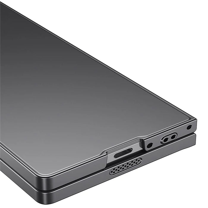 GKK For Samsung Galaxy Z Fold6 5G Case Ultra-Thin PC Phone Case with HD Tempered Glass Screen Protector - Black - 3