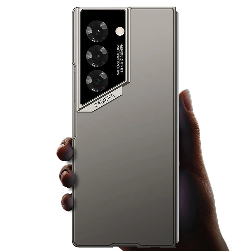 GKK For Samsung Galaxy Z Fold6 5G Case Ultra-Thin PC Phone Case with HD Tempered Glass Screen Protector - Black - 6