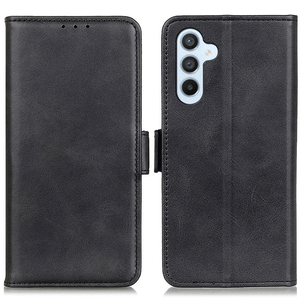 For Samsung Galaxy S24 FE Case Shockproof Leather Wallet Stand Phone Cover - Black - 1
