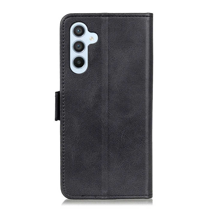 For Samsung Galaxy S24 FE Case Shockproof Leather Wallet Stand Phone Cover - Black - 6