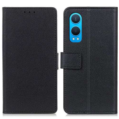 For OnePlus Nord CE4 Lite 5G / Oppo K12x 5G (China) Case PU Leather Wallet Magnetic Clasp Phone Cover - Black - 1