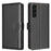 BINFEN COLOR BF32 For Samsung Galaxy S22 5G Wallet Case RFID Blocking Phone Leather Cover - Black - 1