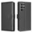 BINFEN COLOR BF32 For Samsung Galaxy S23 Ultra Case RFID Blocking Leather Wallet Phone Cover - Black - 1