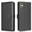 BINFEN COLOR BF32 For Samsung Galaxy A05 4G Case RFID Blocking Card Slots Leather Cover - Black - 1