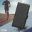 BINFEN COLOR BF32 For iPhone 15 Pro Max Case Litchi Texture RFID Blocking Leather Phone Cover - Black - 4