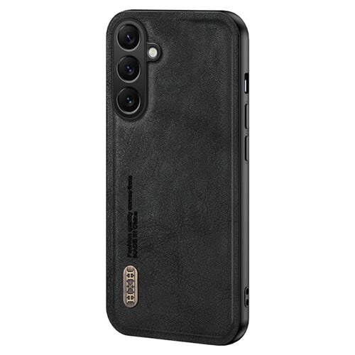 For Samsung Galaxy F15 5G Matte Phone Case TPU+PU Phone Cover Work with Magnetic Car Holder - Black - 1