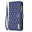 BINFEN COLOR BF Style-15 For iPhone 16 Case Zipper Wallet Leather Drop-Proof Phone Cover - Blue - 7