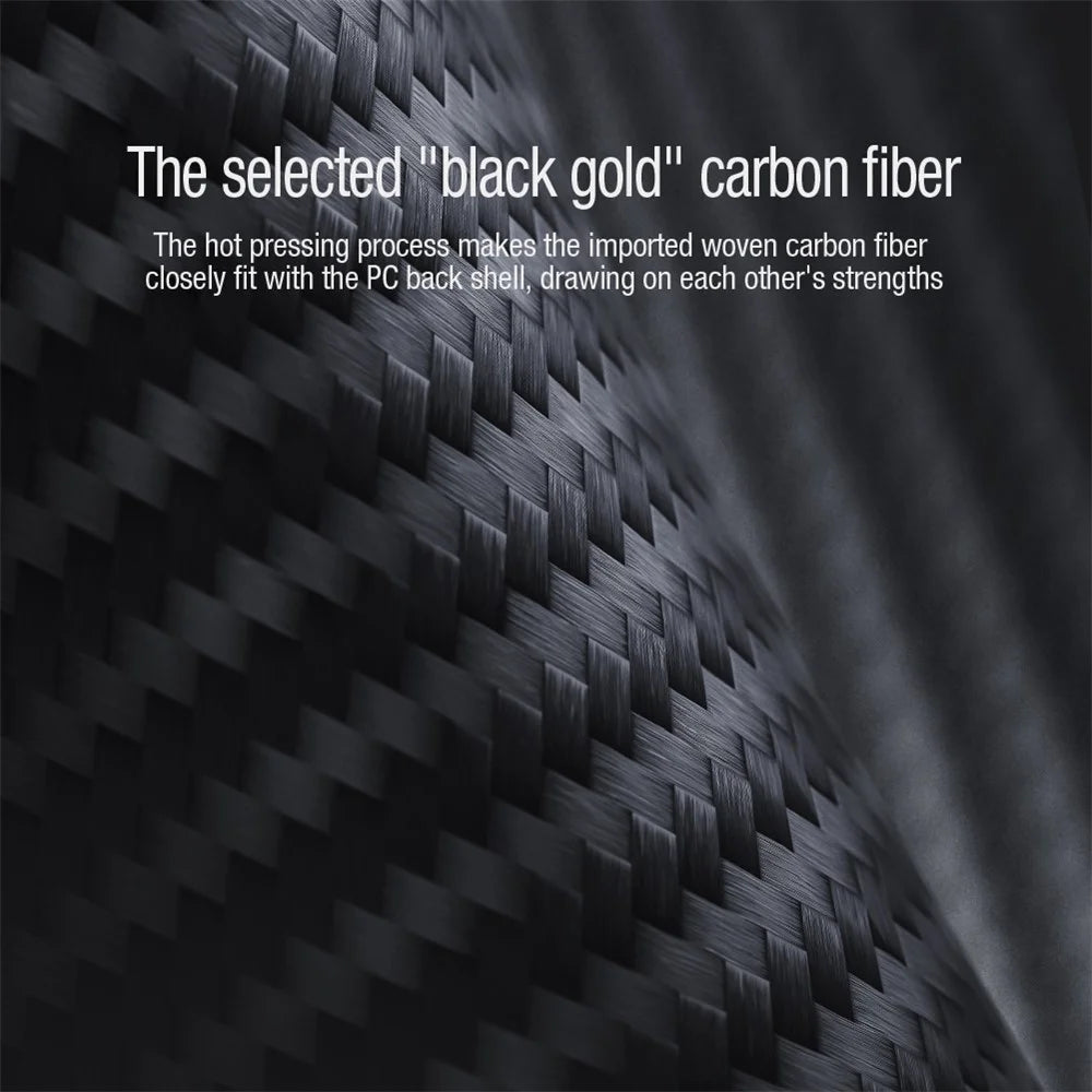 NILLKIN For iPhone 14 Plus Carbon Fiber Phone Case Anti-drop PC + TPU Cover with Slide Camera Protection - 6