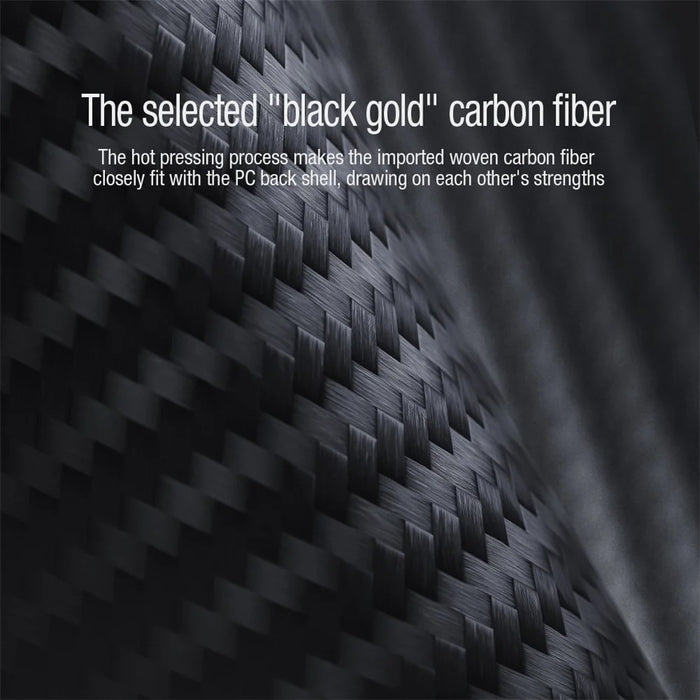 NILLKIN For iPhone 14 Plus Carbon Fiber Phone Case Anti-drop PC + TPU Cover with Slide Camera Protection - 6