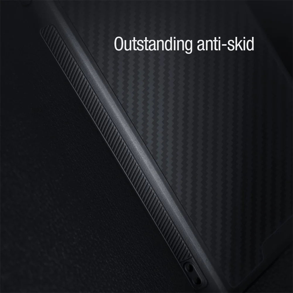 NILLKIN For iPhone 14 Plus Carbon Fiber Phone Case Anti-drop PC + TPU Cover with Slide Camera Protection - 7