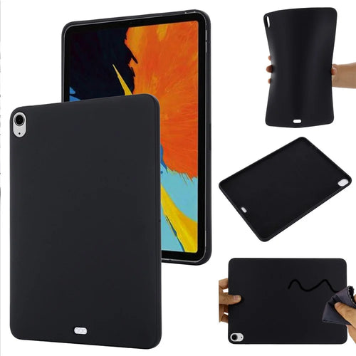 For iPad Air 13 (2026) / (2025) / (2024) Case Liquid Silicone Scratch Resistant Tablet Cover - Black - 1