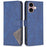BINFEN COLOR For iPhone 16 Phone Cases Wallet Stand Geometry Imprint Leather Cover - Blue - 1