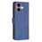 BINFEN COLOR For iPhone 16 Phone Cases Wallet Stand Geometry Imprint Leather Cover - Blue - 6
