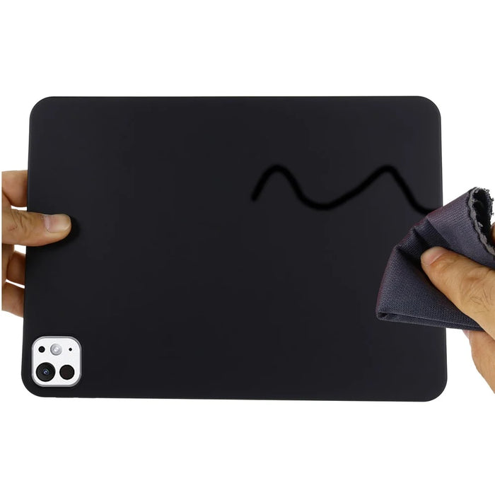 For iPad Pro 11 (2025) / 11 (2024) Case Liquid Silicone Anti-Scratch Tablet Cover - Black - 4
