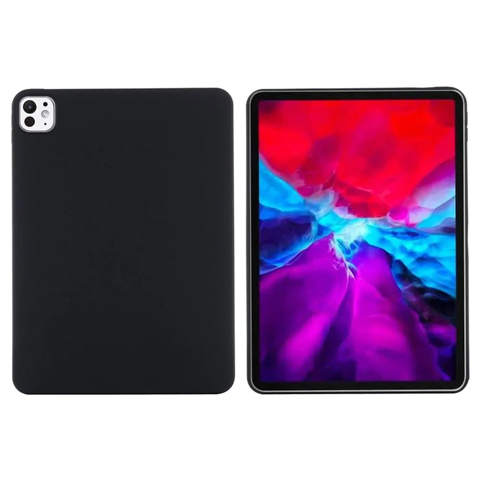 For iPad Pro 11 (2025) / 11 (2024) Case Liquid Silicone Anti-Scratch Tablet Cover - Black - 6