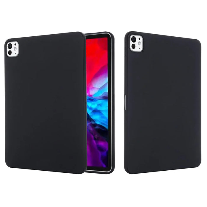 For iPad Pro 11 (2025) / 11 (2024) Case Liquid Silicone Anti-Scratch Tablet Cover - Black - 7
