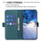 BINFEN COLOR BF31 For iPhone 16 Case Wallet Leather Flip Phone Cover - Green - 2